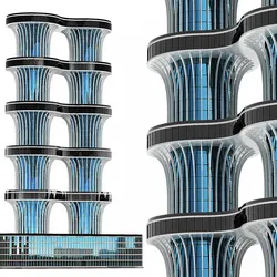 Multi storey modern high house