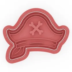 Pirate Hat Cookie Cutter & Stamp - 8 cm