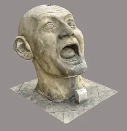 Screaming man statue, Břeclav, Czech Republic