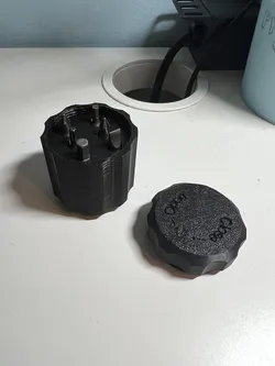 Screwdriver with compartment for 6  1/4" bits