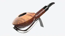 Smoking Pipe Half-bent Briar Wood 02