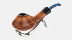 Smoking Pipe Half-bent Briar Wood 03