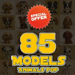 Special Offer: 85 Pop-Style Animal Models!