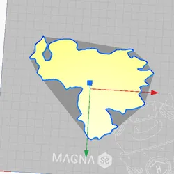 Venezuela, outline map, outline map