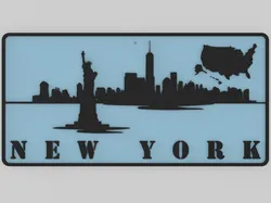 Wall Plate Skyline - New York City