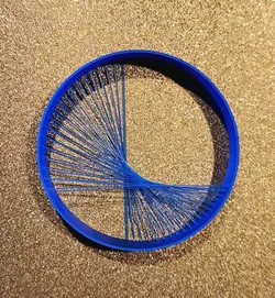 90Degree Curve String Art with Stand