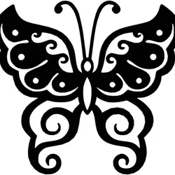 Butterfly Line Art Wall Sculpture – Elegant 3D Printable Home Decor
