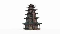 East Asian ancient architecture tower