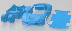Ferrari F8 Spider 2020 Printable Car 3D Print Model in Automotive 477901