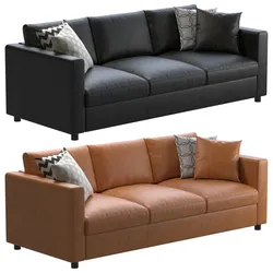 Ikea Finnala leather sofa 3 seater