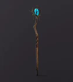 Magic wooden staff