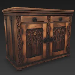 Miniature Model Figure Credenza Doll House Doll House Furniture Furniture