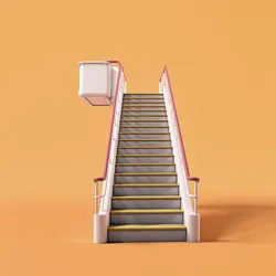 Minimalist Airport Staircase