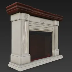 Model Diorama Fireplace Classical Style