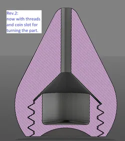 pulling rope handle / Zugseilbommel