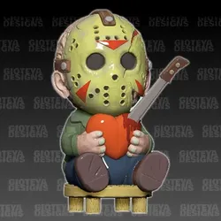 Sculptures & Artworks STL Download - I Love Horror Friday The 13thby Gioteya Designs