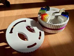 Spinning Filament Swatch Display - Remix with lid