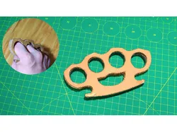 Cardboard Brass knuckles