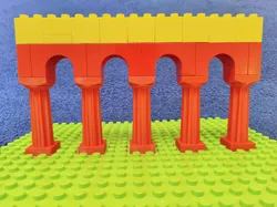 Classical Greek Column (5 Duplo Bricks High)