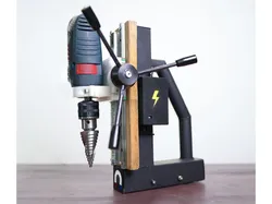 DIY magnet drill press