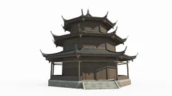 East Asian Ancient Architecture Attic