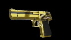 Gold Desert Eagle Game-Ready Model