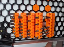 Honeycomb wall bits holder
