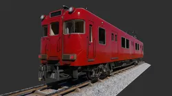 Japan Train Meitetsu 6000 Low-poly