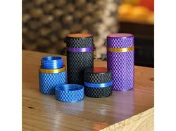 Knurled Screw-Top Container - Customizable