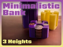 Minimalistic Coin Bank (USD)