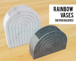 Modern rainbow vase