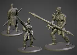 Mul Gladiator with Dragon Paw (Dark Sun)