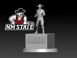 NEW MEXICO STATE AGGIES FOOTBALL STATUE - 3D PRINT 3D Print Model in Sculpture 481076