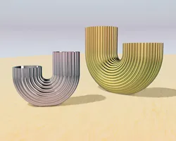 Rainbow pasta vase