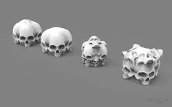 Stratocaster Style Electric Guitar Skull Knobs (require set screw)