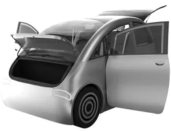 Tiny electric car Peripeteia grey