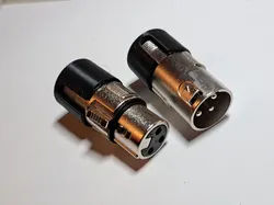 XLR cap for low profile/compact and 90 degree angled use