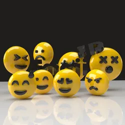 3D EMOJI FACE ICONS PACK 1