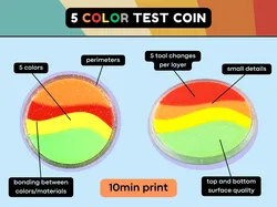 5 color test coin - quick print
