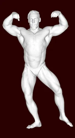 Bodybuilder 3D Print Model in Man 459728