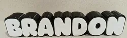 Letrero de BRANDON