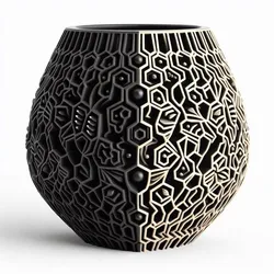 Modern Pot & Holder 3D Print – Contemporary Decorative Planter or Desk Organizer, New Geometric Style