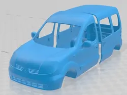 Renault Kangoo Printable Body Van 3D Print Model in Automotive 459471