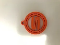 SEAT KEY RING FLEXIBLE ROTATIVE PRINT IN PLACE KEYCHAIN 3D Print Model in Rings 481871