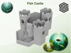 A Fish Tank Castle With Swim Through Windows + Doors