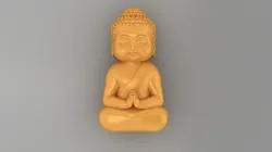 Baby Budha B01 3D Print Model in Sculpture 462302