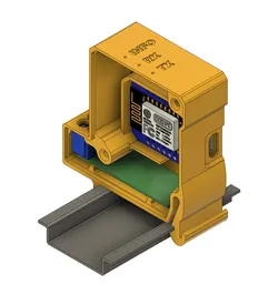 ESP WeMos D1 Mini and RS485 TTL Adapter Mounting Case for DIN Rails (SDM Energy Meter)