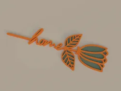 Flower Rose Word Strip