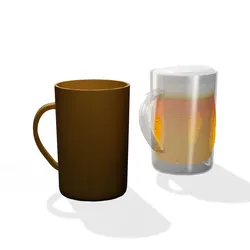GLASS 3D MODEL - 3D PRINTING - OBJ - FBX - 3D PROJECT CREATE AND GAME READY 3D Print Model in Kitchen and Dining 462288