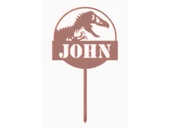 Jurassic cake topper